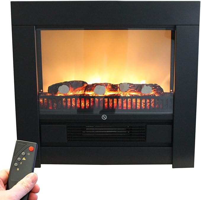 Classic Fire Elektrokamin Elektrischer Kamin mit Fernbedienung