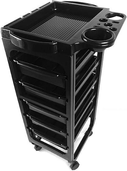 Teknoh Evolve 6 Tier Emo Salon Rolling Storage Trolley