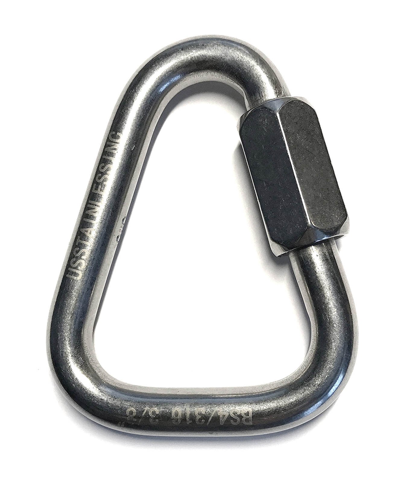 Stainless Steel 316 Delta Quick Link 10mm (3/8") Marine Grade Triangle