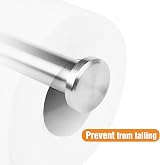 HITSLAM Brushed Steel Toilet Roll Holder Wall Mounted SUS 304 view 3