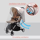Bemece Universal Rain Cover for Pushchair Pram Breathable Transparent view 7