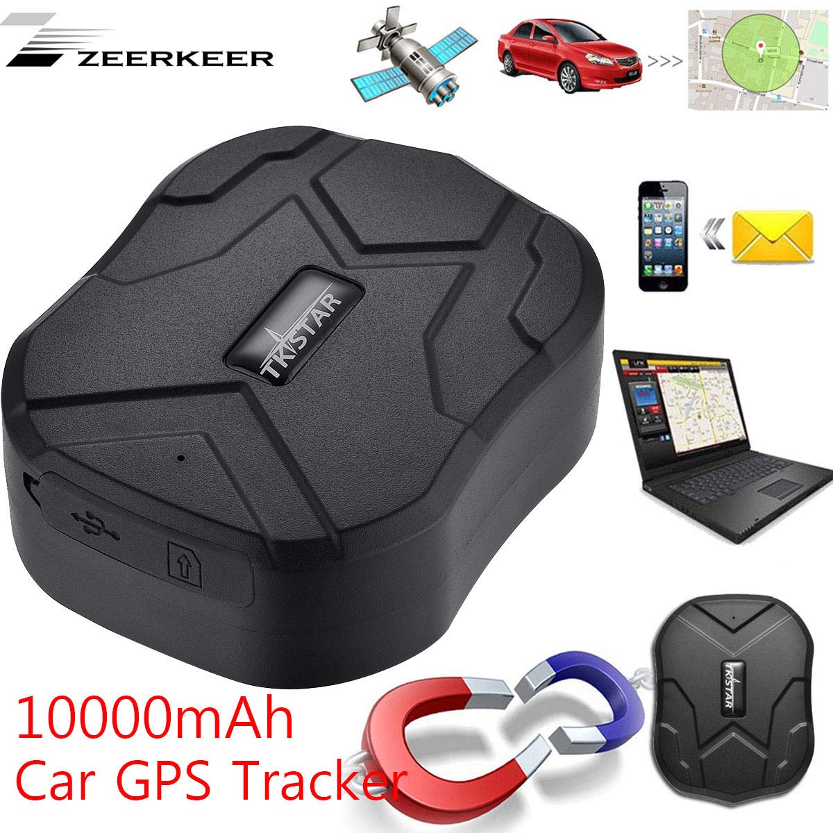 GPS Tracker Monitoraggio in Tempo Reale Posizionamento 150 Giorni