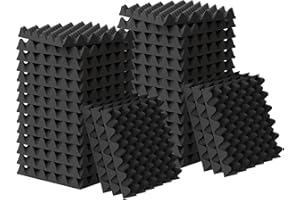 24 Pack 1.5"X12"X12" Sound Proof Egg Crate Foam Pad(Most Soundproofing Design), Upgraded Sound Proof Foam Panels for Walls, Doors, Fire-Retardent Foam Padding, Soundproof Foam Made by WVOVW