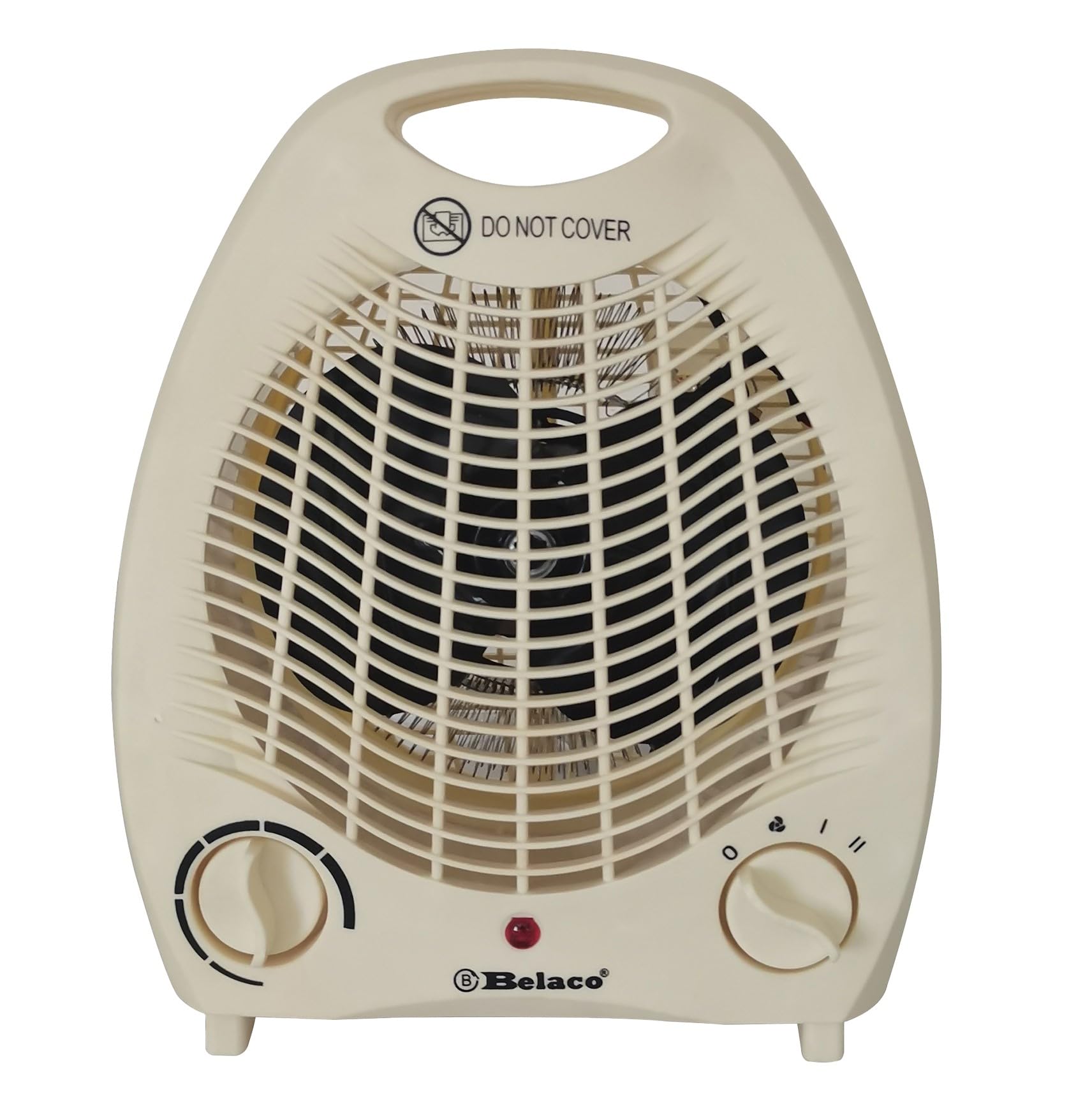 Belaco Fan Heater 2 Heat Settings 1000/2000W Electric Heaters Overheat Protection BFH21C