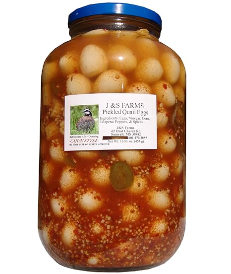 Amazon.com : Cajun Style Pickled Quail Eggs - Gallon : Grocery