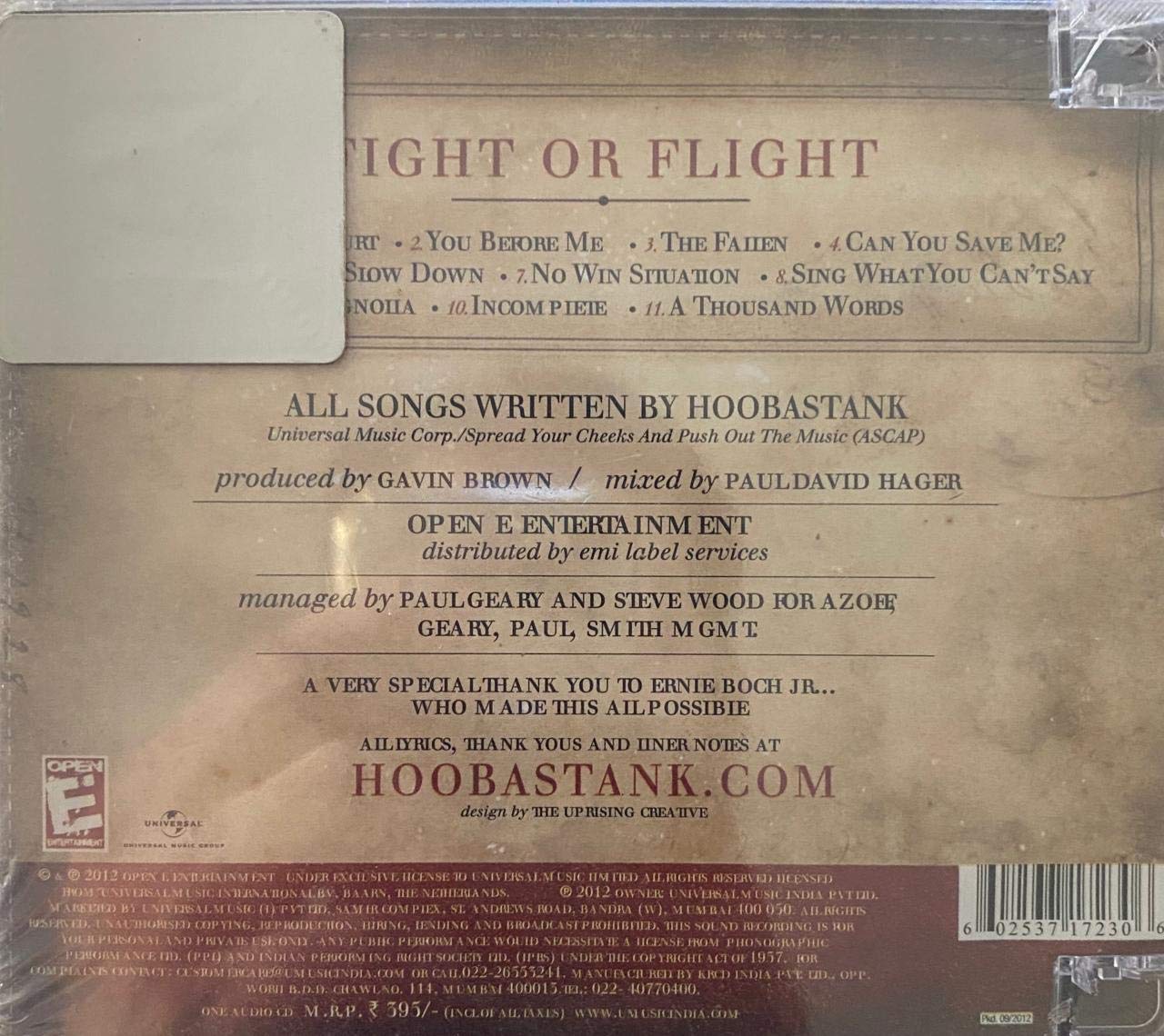 Hoobastank Fight Or Flight Amazon Com Music
