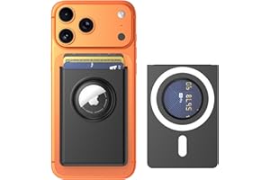 DLENP Magnetic Card Wallet for AirTag Bracket-Lightweight and portable, with RFID shielding function, compatible with iPhone 