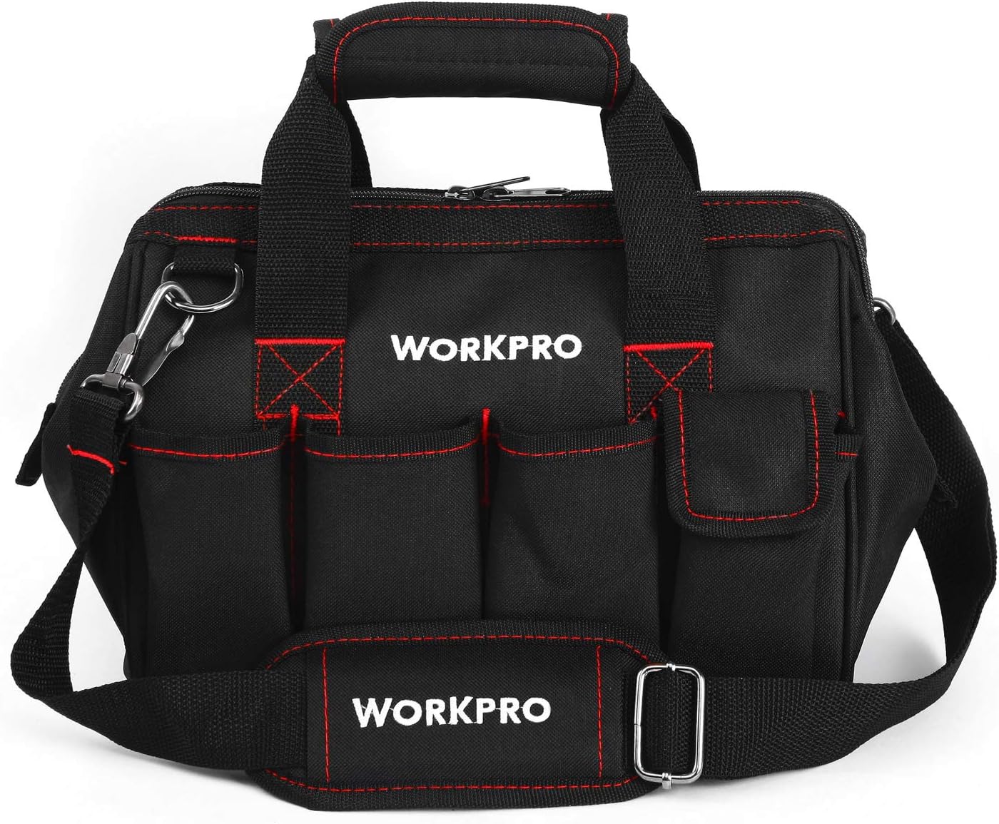 WORKPRO Sac a Outil avec Multi Poches et Bandoulière Réglable Sac