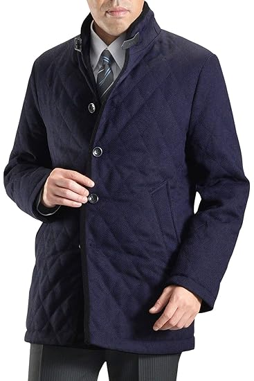 Amazon Marutomi キルティングスタンドカラーコート キルティング