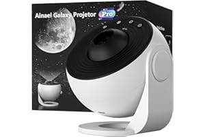 Ainael Galaxy Projector, Star Projectors Home Planetarium Space Ceiling Starry Sky Night Light with 3 HD Glass Slides, Galaxy Projector Pro for Kid Adult Bedroom Birthday Gift