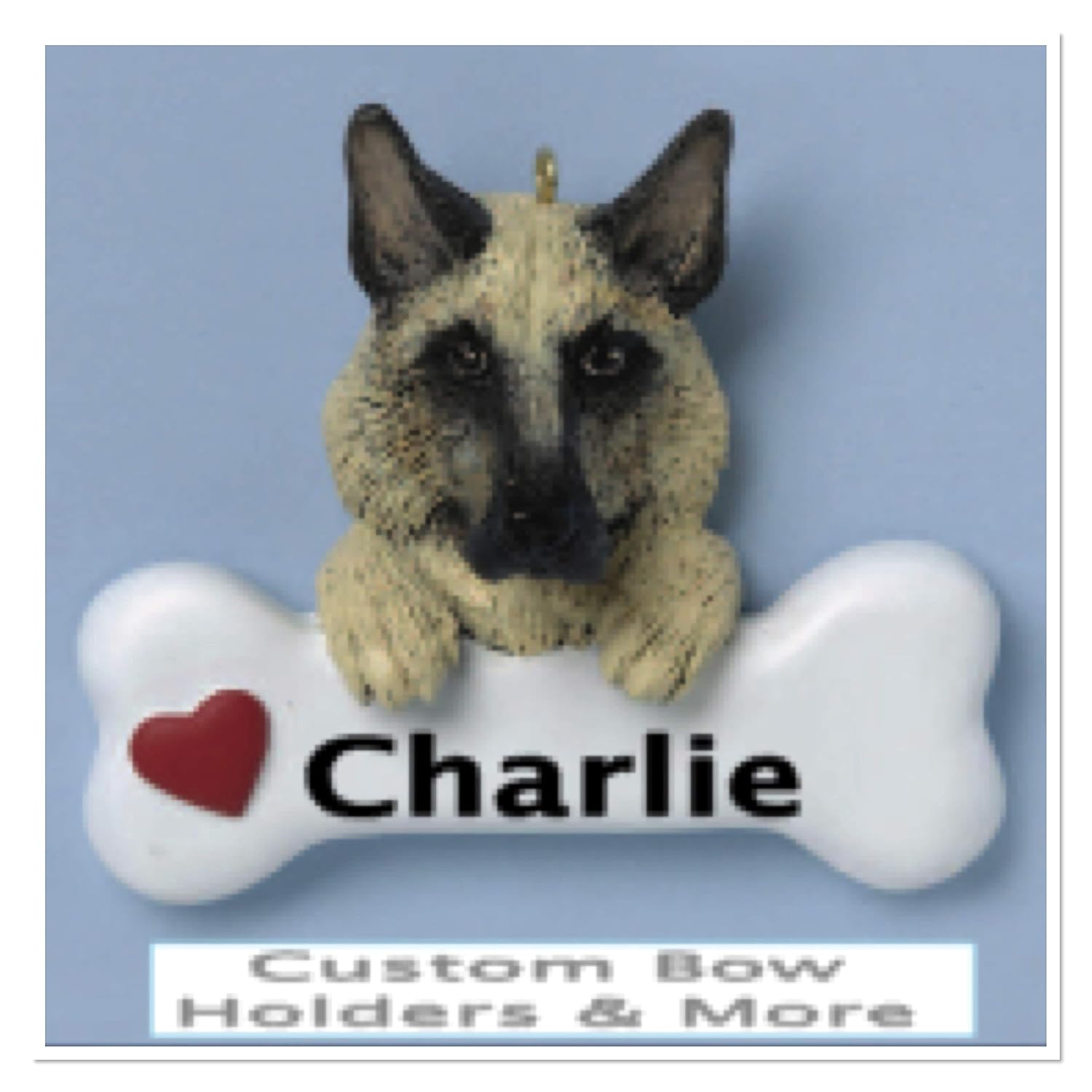 Personalized Dog Christmas Ornament, German