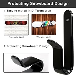Rolitwils Snowboard Wall Mount Clips, Horizontal