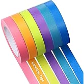 Glenmal 6 Rolls Laboratory Labeling Tapes, 164 Feet Long x 3/4 Inch Width, Temperature Resistant Water Resistant Freezer, Assorted Color for Marking and Color Coding Label Tape (Classic)