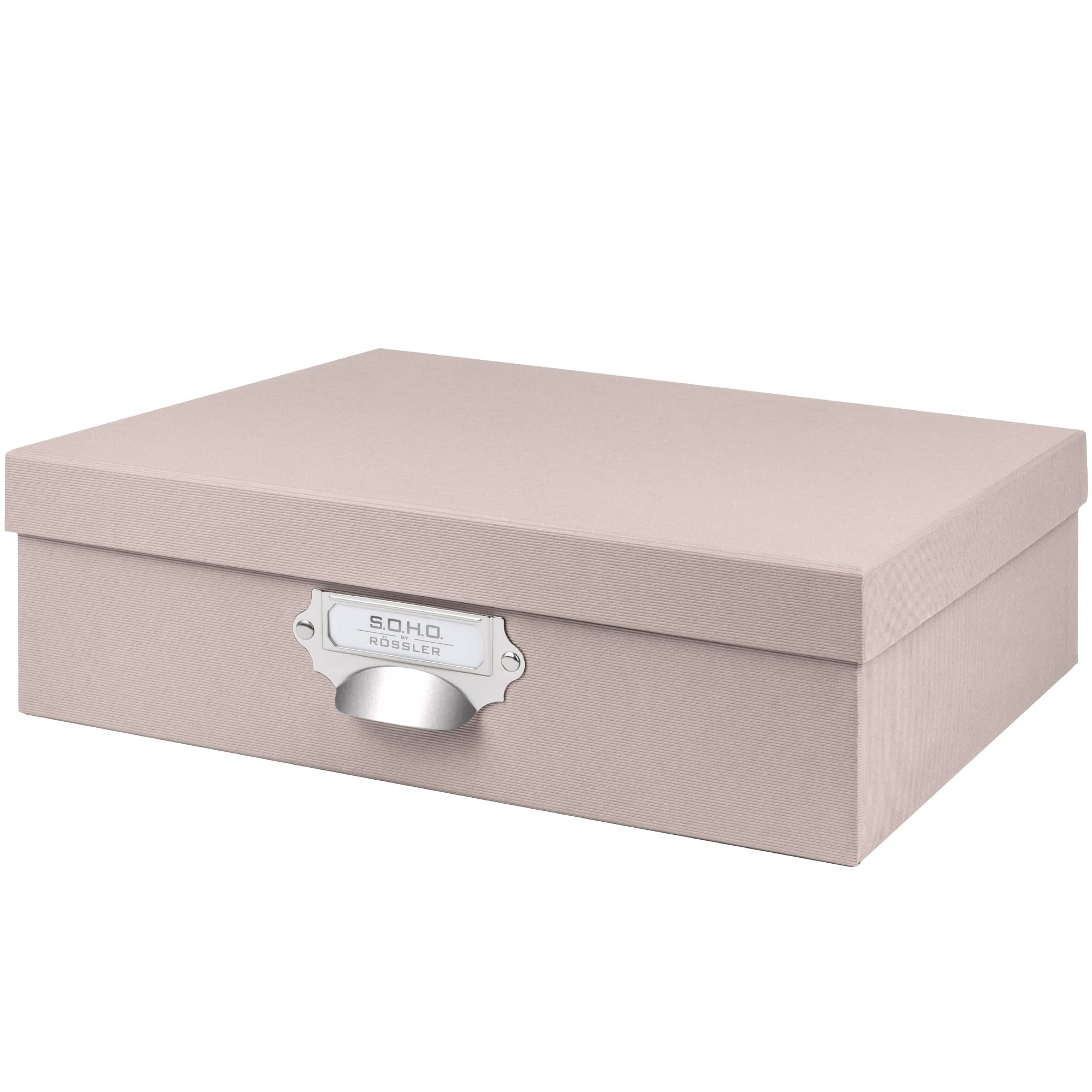 Rössler S.O.H.O. A4 Paper Box with Index Holder and Handle - Powder