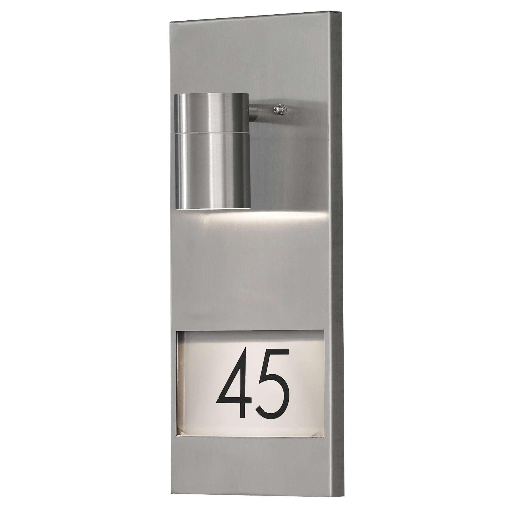 Konstsmide 7655-000 Modena House Number Down Light / Stainless Steel — image 1