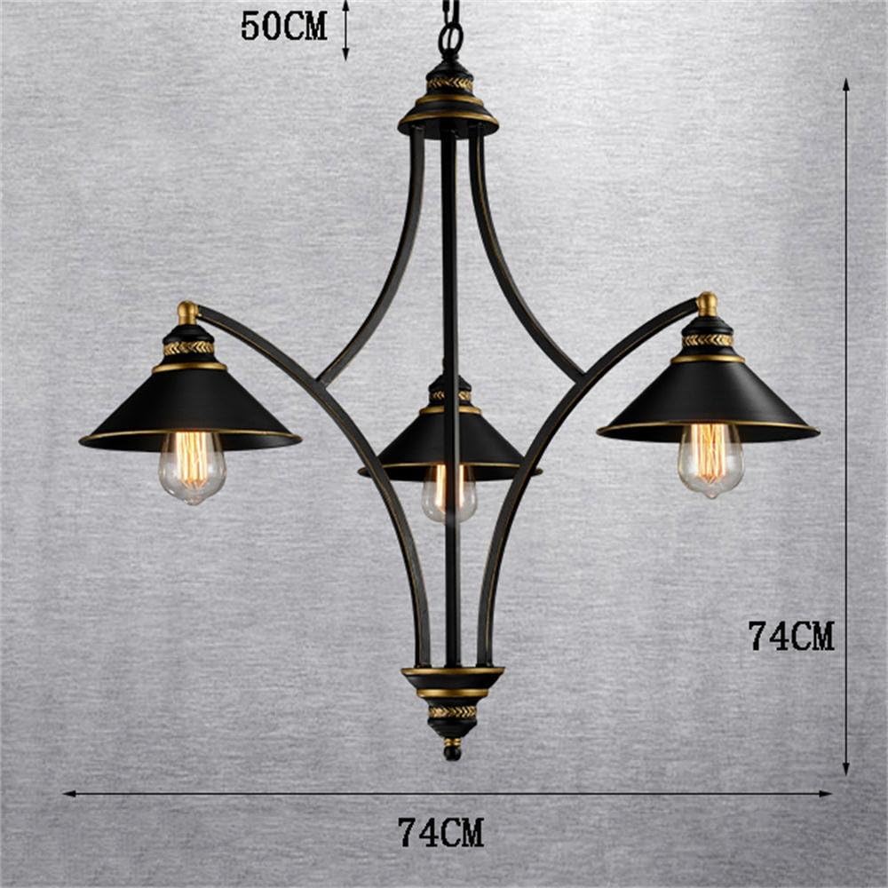 Lampadari Ferro battuto rustico Retro Nostalgia Lampadario, Camera da letto Soggiorno sala da