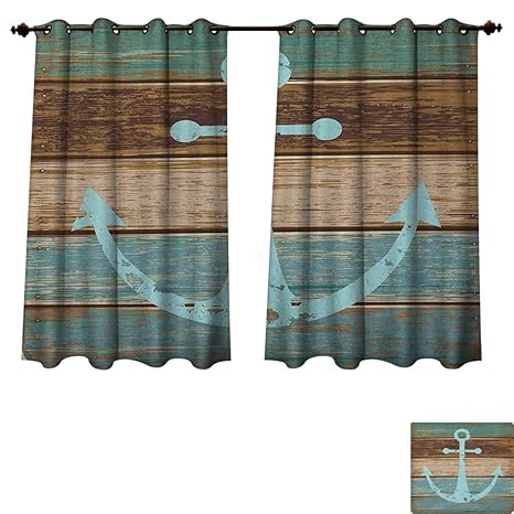 Amazon Com Anchor Bedroom Thermal Blackout Curtains Timeworn