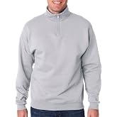 50/50 Blend Quarter-Zip Cadet Collar Sweatshirt by Jerzees