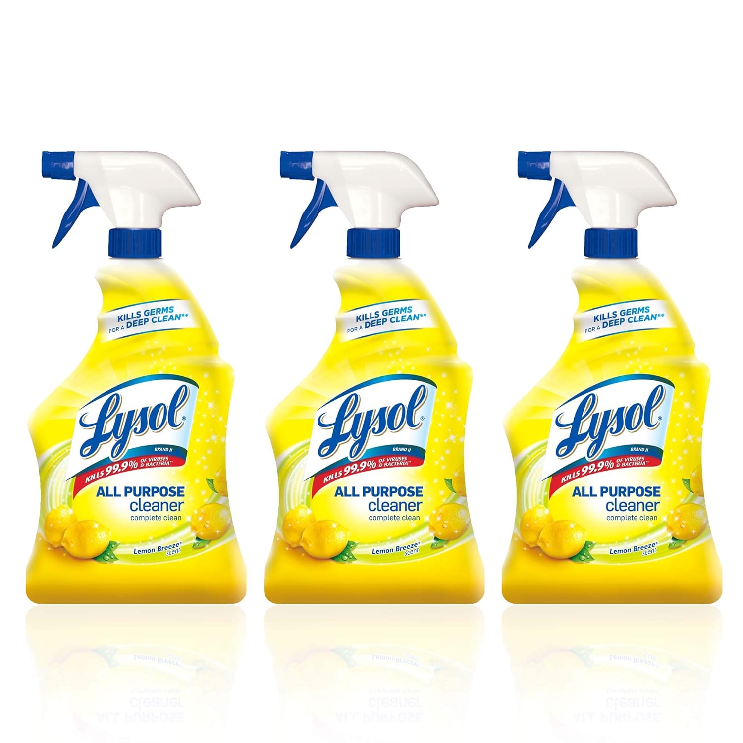 Lysol All Purpose Cleaner Spray, Lemon Breeze 32 oz (Pack of 3) eBay