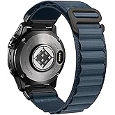 EKINGEEK for Garmin Fenix 8/7 / 6 Pro / 5 Nylon Watch Band, 22mm & 26mm Quickfit Strap for Epix Gen 2, Fenix 7X Pro / 6X Pro / 5X Plus, Forerunner 965 Lightweight Comfortable Replacement Band