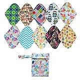 10PCS Charcoal Bamboo Mama Cloth/Menstrual