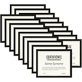 PHAREGE 8.5 x 11 Certificate Picture Frames Bulk Set of 18, Black Photo Frames for Diploma, Document, Award and Artwork, Wall Hanging or Tabletop Display