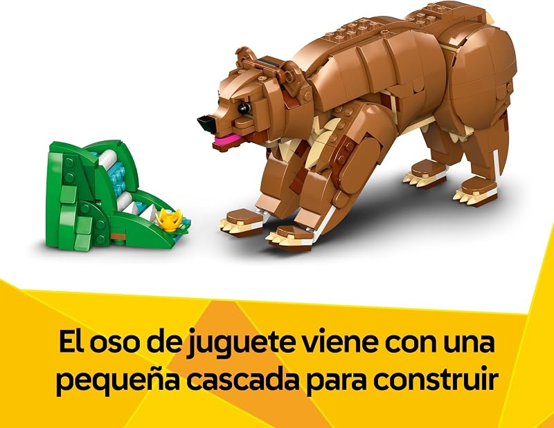 Criador 3 em 1 Brinquedo Nobre de Cavalo - Conjunto com Animáveis Transformáveis em Figura de Urso ou Veado Articulado - Presente para Raparigas e Rapazes 9+ Anos - Decoração do Quarto 31166