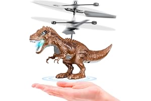 KPPIT Dinosaur Toys Upgraded Flying Toy Ball Infrared Induction RC Flying Ball Toy for Kids Boys Girls Gifts LED Light Helicopter Flying Drone Indoor and Outdoor Games Toys for 8 9 10 11 12+ Year Old