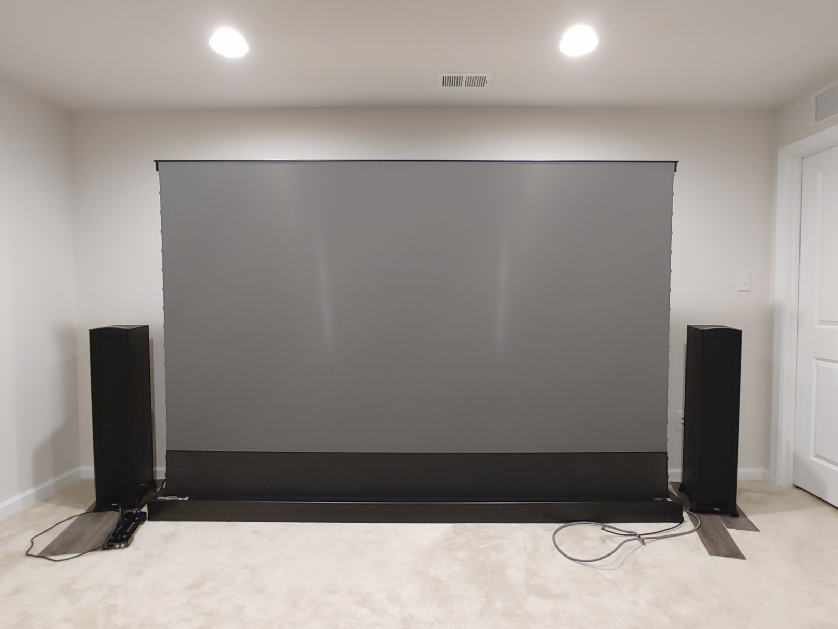 150\" Floor Rising Electric Tensioned Screen (UST And Non UST) – Personal Projector