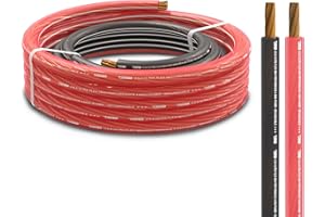 DS18 PW-OFC4GA-5BK/20RD Ultra Flex Power Wire OFC 4 Gauge, 5ft-Black and 20ft-Red - Power Amplifier Wiring Kit