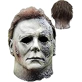 ANBWEHR Michael Myer Mask for Adults,Head Mask Horror Scary FaceFor Halloween Party Halloween Masks