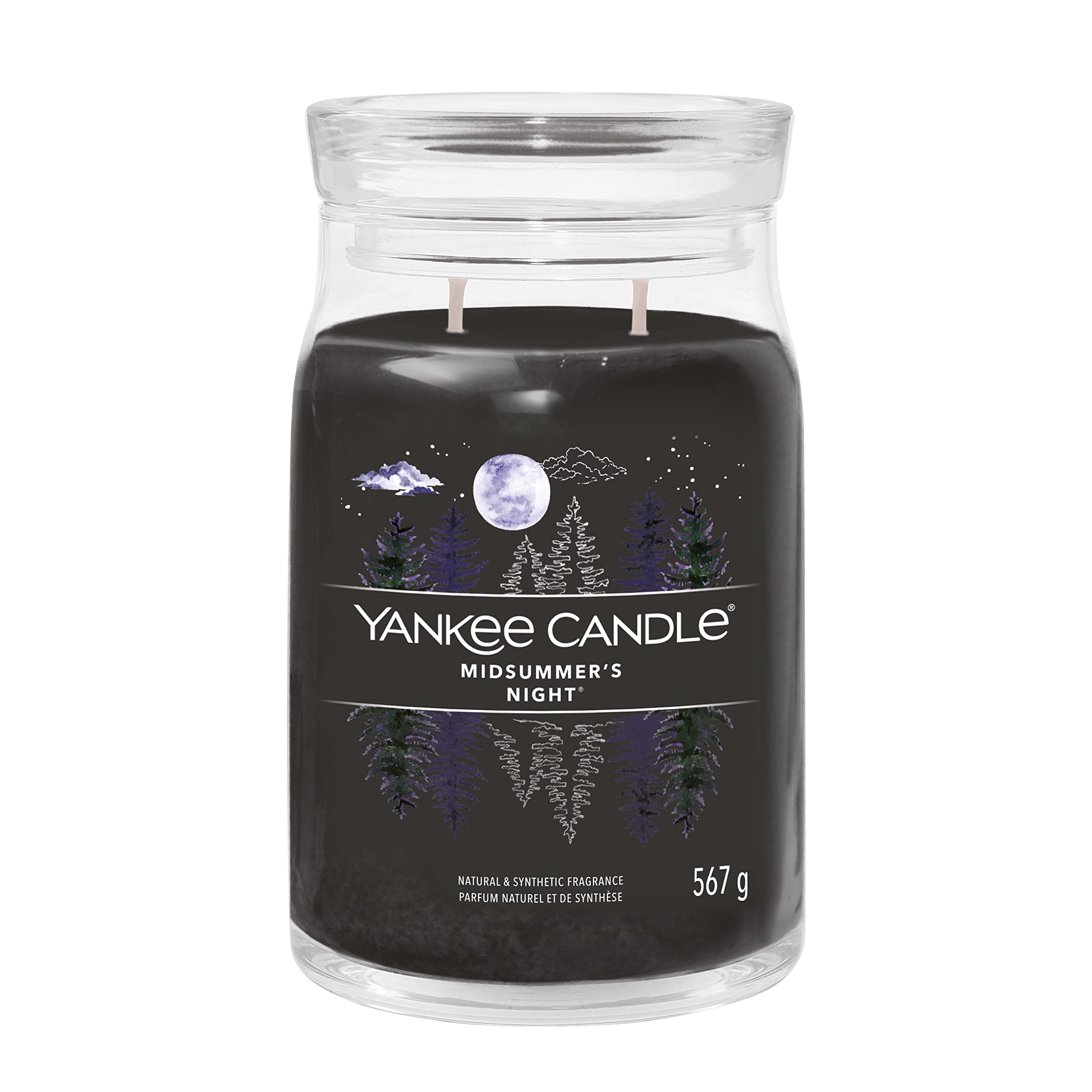 Yankee Candle Signature Scented Candle | Midsummer's Night Large Jar Candle with Double Wicks | Soy Wax Blend Long Burning Candle