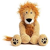 fabdog Floppies Plush Dog Toy - Cute &amp; Durable Squeaky Dog Toys - Best Squeak Toy for Puppies and All Breeds | Ideal Pet Gift| Large Lion