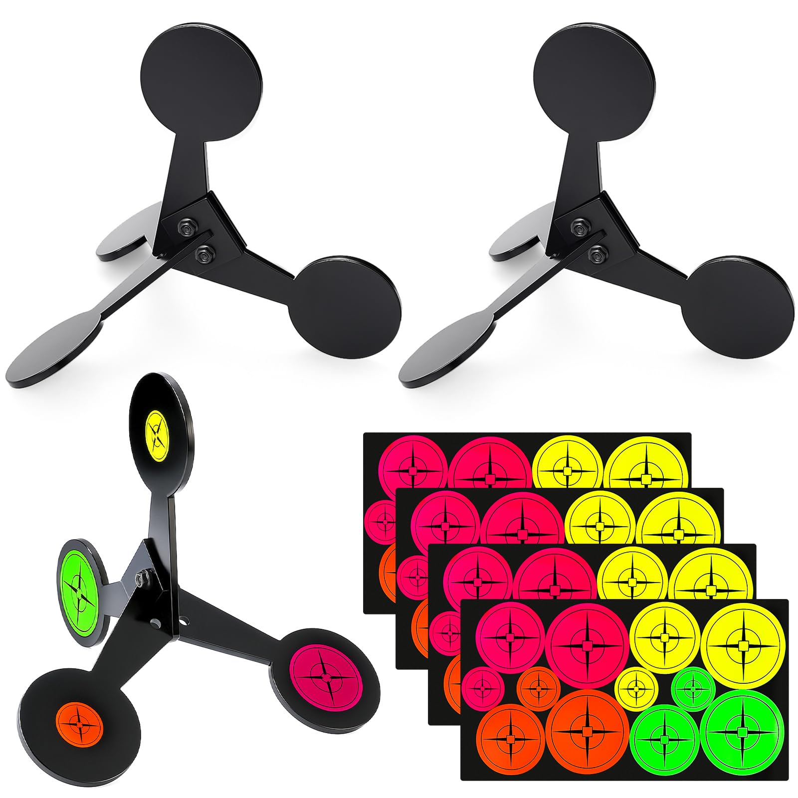 Photo 1 of 2 Pcs Steel Walking Tree Spinner Targets Hunting & Shooting Targets with 360° Spin Auto Reset for Bb Gun Air Gun Slingshot Rifle Pistol(Walking Target)