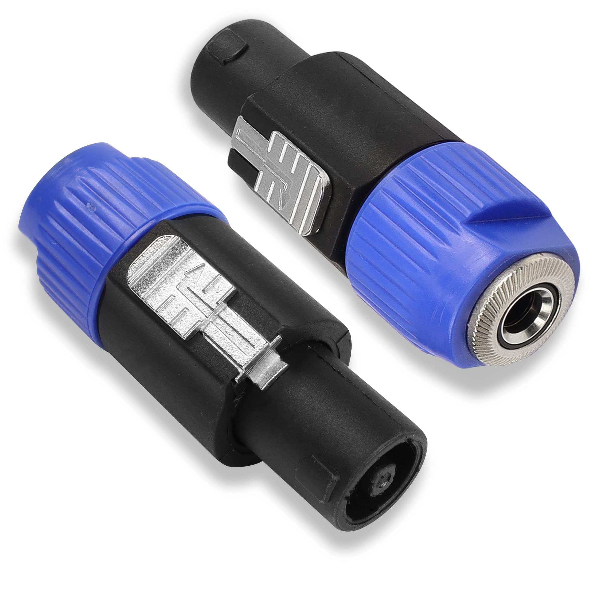 PNGKNYOCN Speakon to 1/4 inch Adapter，NL4FC Speaker Male to 1/4" TS Female Audio Converter for Speaker,Amplifier,Mixer Etc（2-Pack）
