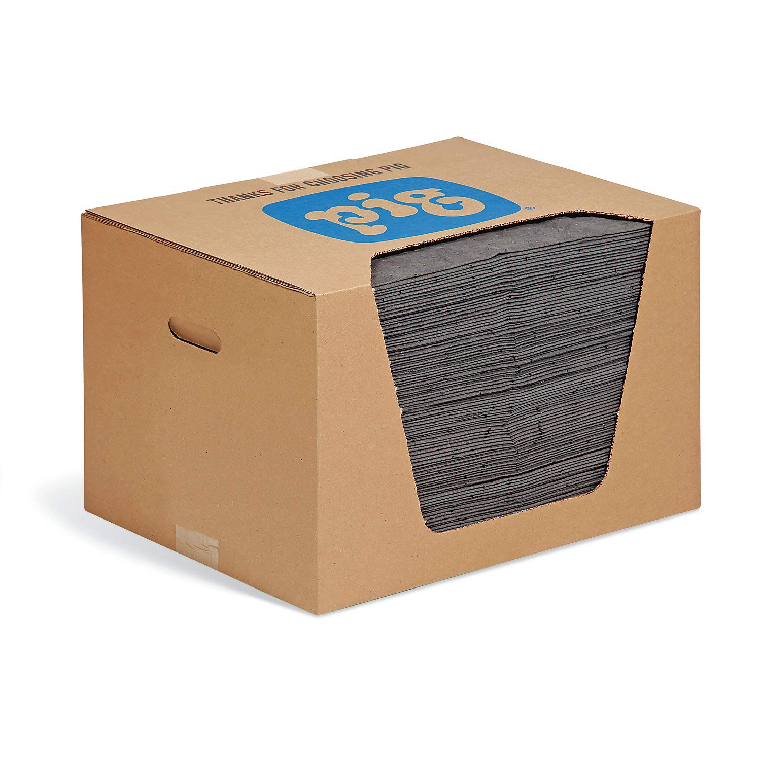 New Pig MAT240 Premium Absorbent Mat Pads | Oil Absorbent Pads | The Original PIG Mat | 15" x 20" Oil Pads | Each Pad Absorbs 28 oz | Total Absorbency is 22 gallons | 100-Count: Industrial & Scientific