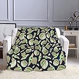 WYINBLK Galaxy Baby Throw Blanket Flannel Bed Blanket Cozy Soft Plush for Couch Sofa Living Room Blanket for Kids Adults 50''