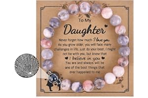 INNGEROO Mothers Day Gifts from Daughter Birthday Gifts for Mom Gifts Moonstone Bracelet I Love You 100 Languages Bracelets Gifts for Grandma Women Mothers Day Mom Gifts