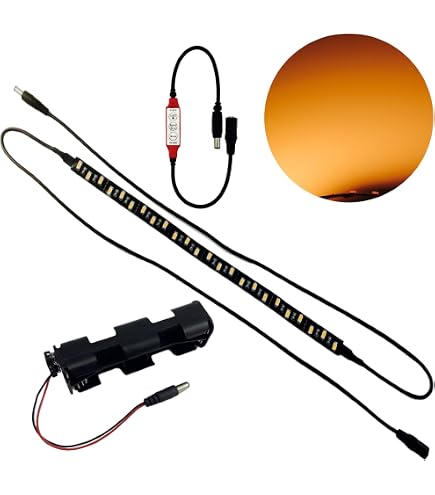 6 Flicker Modes Fire Effect Ember Orange Flame Simulation Led Flicker ...