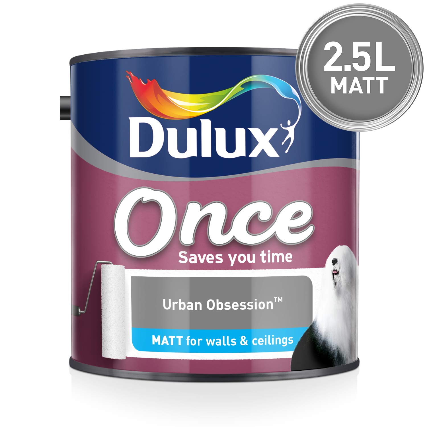 Dulux Once Matt Emulsion Paint For Walls And Ceilings Urban Obsession