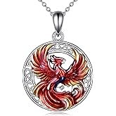 VIJASHOP Phoenix/Hummingbird Necklace 925 Sterling Silver Birds Pendant Necklace Jewelry Christmas Gifts for Women