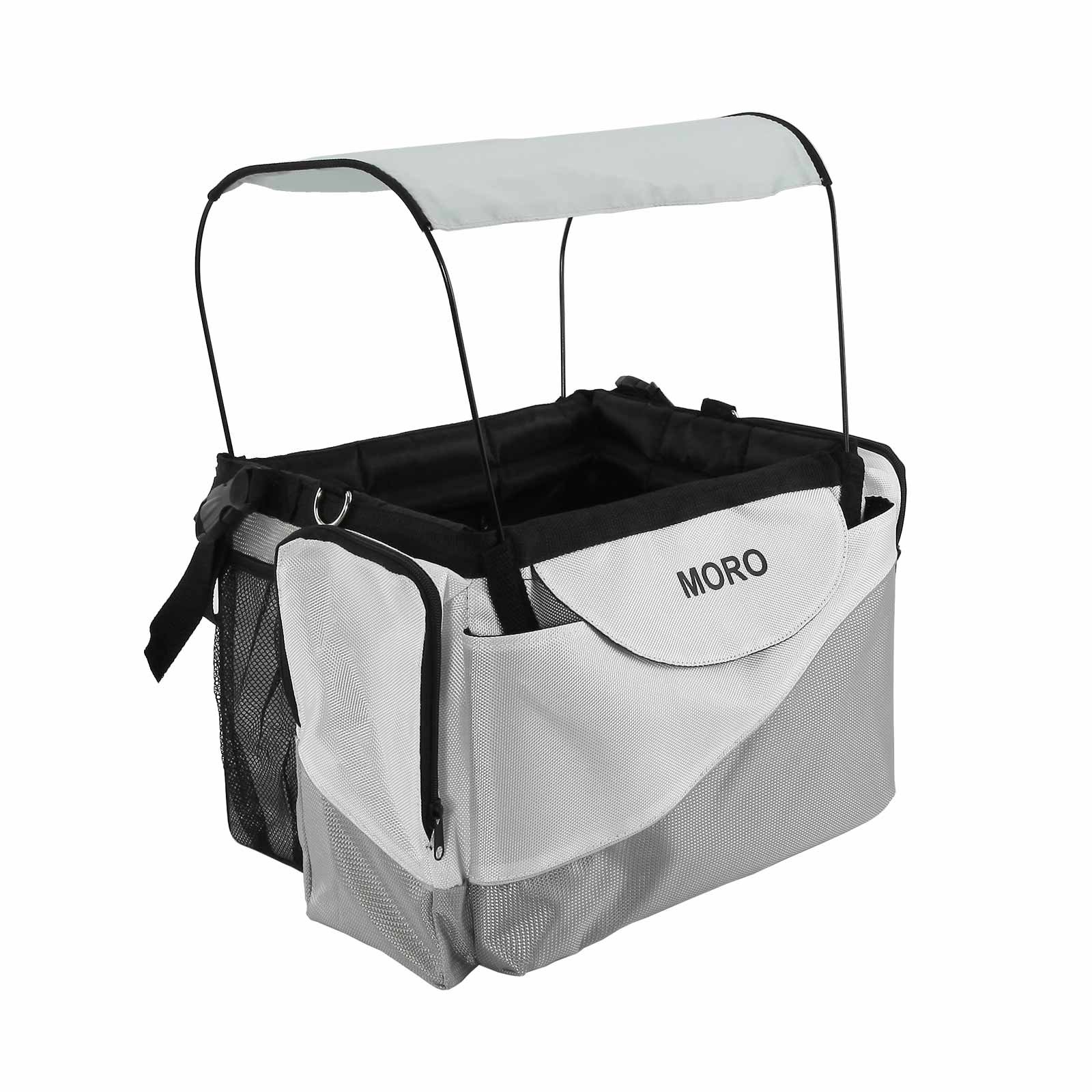 Moro Pet Bicycle Front-box Basket Bike Case Seat Dog Puppy Cat Outdoor Travel Carrier Bag Kennel With Sunshade