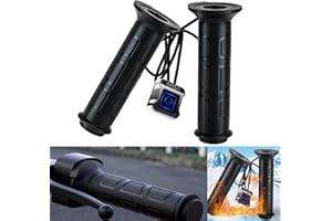OXWIND ATV Heated Grips, 4 Wheeler Heated Hand Grips, 12v 7/8" Handlebar Heater, Easy Lock-On Heated ATV Grip Warmers