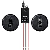 Meskliu Mini Remote Control Switch,DC 12V/24V/48V/10A Relay,328FT Range | Wireless RF Switch for Car,Motor,Lamps,LED Lights,Fan