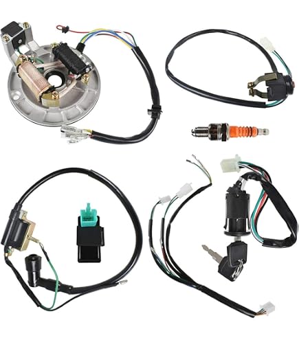 Kit Complet De Faisceau électrique Pour ATV/Quad 150-300CC – CDI, Bobine, Bougie, Redresseur, Interrupteur – Compatible Avec La Plupart Des Quads Chinois 4 Temps - 6
