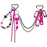 QTMY Chain Beaded Rope Braided Keychain Bag Charms for Handbag Purse Backpack Accessories for Bogg Bag,669