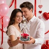 Miofula Eternal Rose in Glass Angel - Perfect Gift for Women view 6