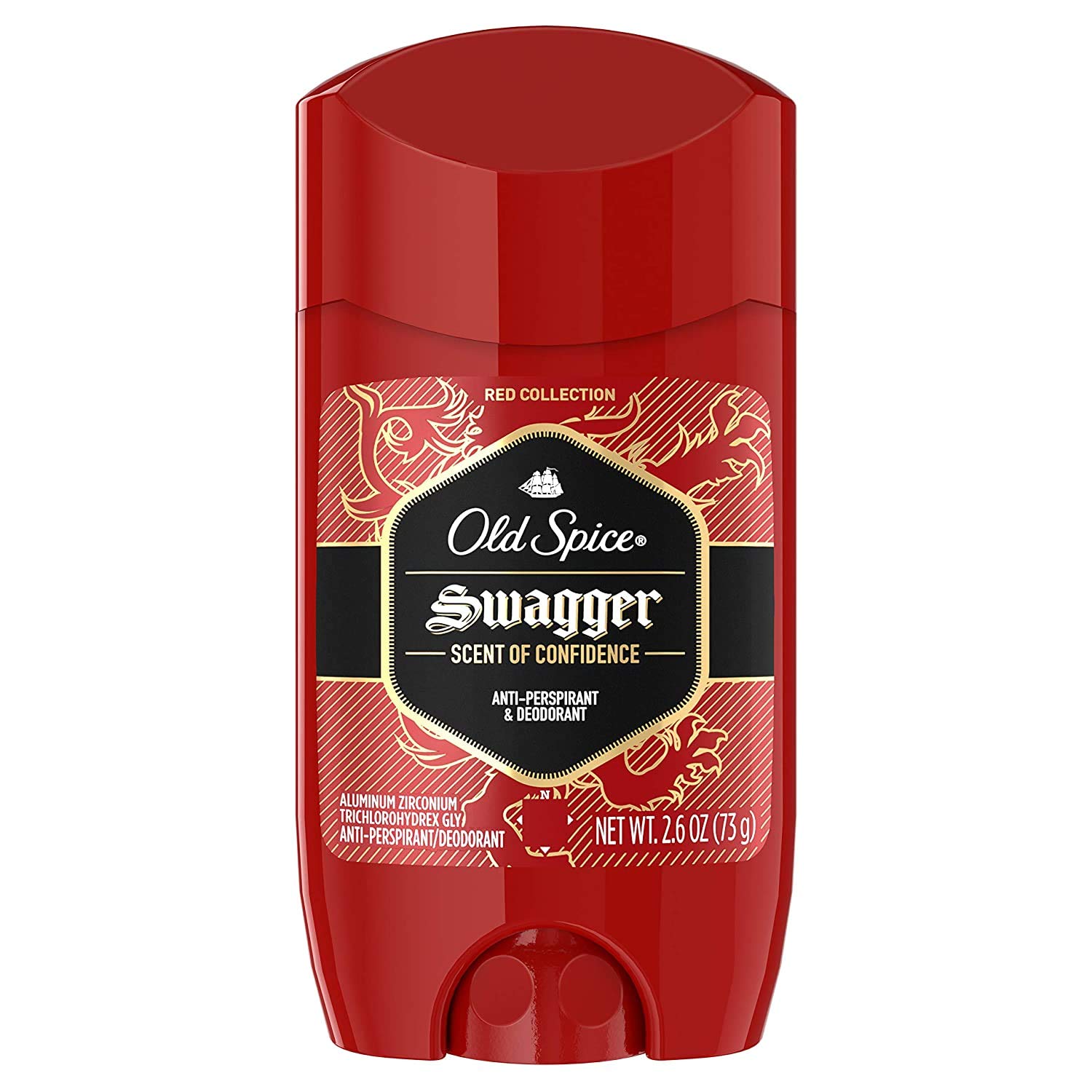 Old Spice Antiperspirant and Deodorant for Men, Red Zone Collection, Swagger Invisible Solid, Lime & Cedarwood Scent 2.6 Oz (Pack of 6) : Antiperspirant Deodorants : Beauty