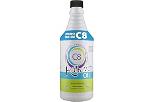 LifeSense C8 MCT Oil, Keto-Friendly, Sourced from Coconut Oil, Clinically Proven to Increase Ketone Production, Optimal Fuel for The Brain and Body, Made in USA by PhD Nutrition, 32 oz