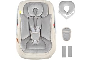 Hooyax Infant Car Seat Insert with Removable Head Support, Dual-Sided Baby Car Seat Cushion for Preemies & Newborns - Univers